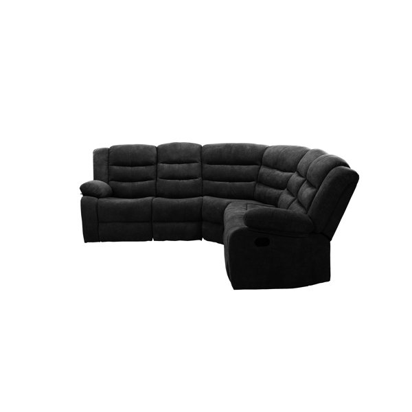 firlar 3 Piece Upholstered Reclining Sectional Wayfair